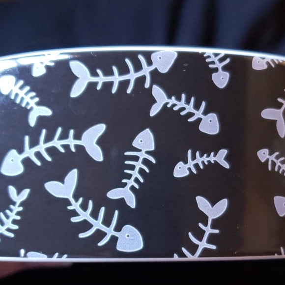 "C" is for Cat Ned Young ceramic bowl pet food bowl - Picture 3 of 5